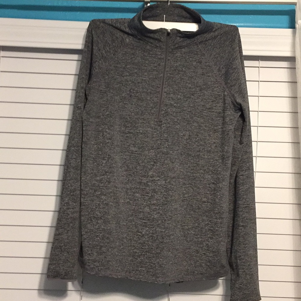 A grey and pink athletic jacket